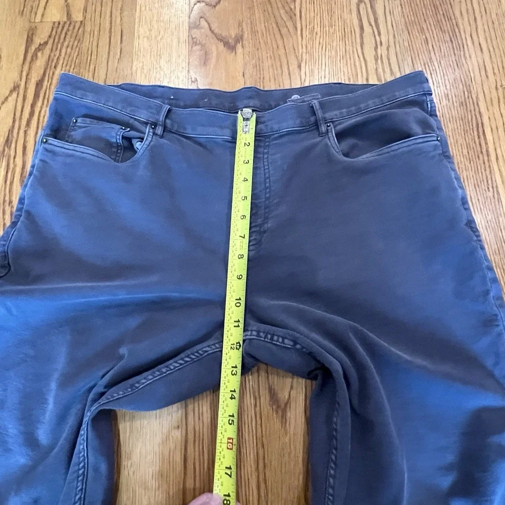 Faherty‎ Stretch Terry 5 Pocket Pants Mens 40x32 Navy Cotton Blend Slim Fit